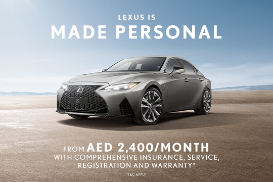 Exclusive benefits with the Lexus IS