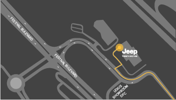 DUBAI FESTIVAL CITY JEEP SHOWROOM