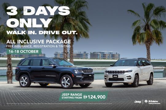 THE THREE DAYS ONLY JEEP SALE
