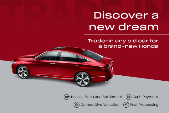 Trade-In Your Old Honda For a Brand New One