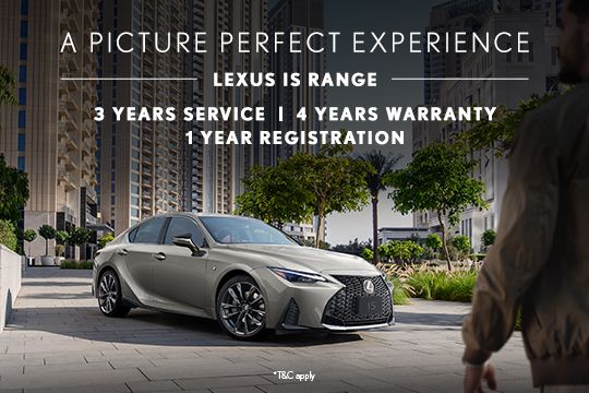 Exclusive benefits with the Lexus IS range
