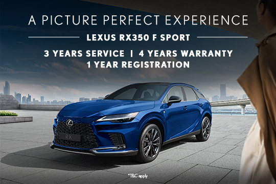 Exclusive benefits with the Lexus RX 350 F SPORT
