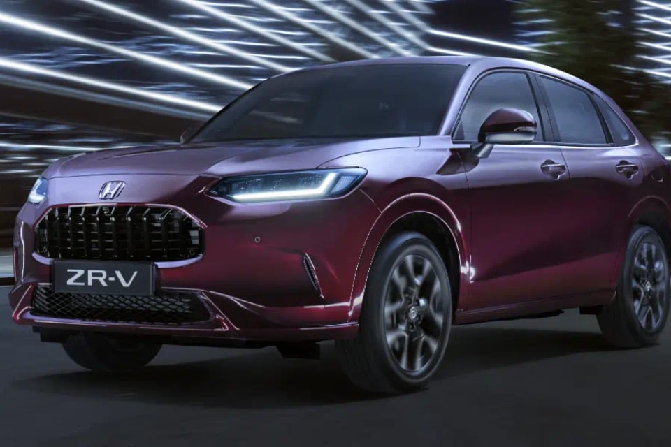 Honda ZR-V driving on a road