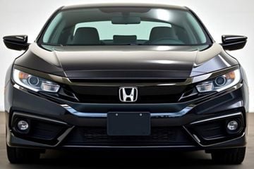 Front view of a black Honda