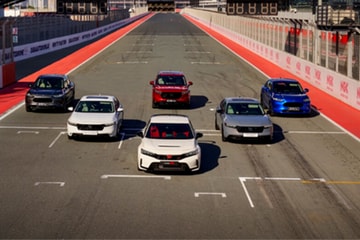 Sedan vs SUV: Honda UAE lineup on a race track consisting of Sedans and SUVs