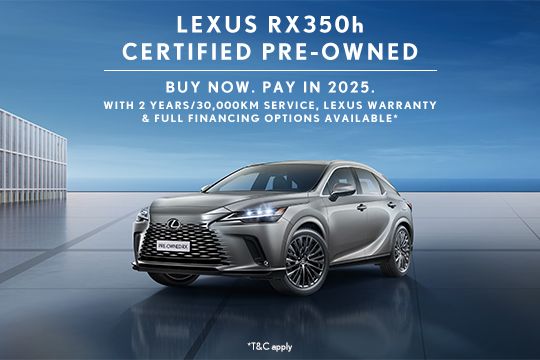 Reignite your love of the open road with the Certified by Lexus Pre-Owned RX 350h.