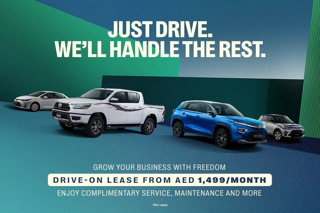 Drive-On Lease Toyota Range from AED 1,499