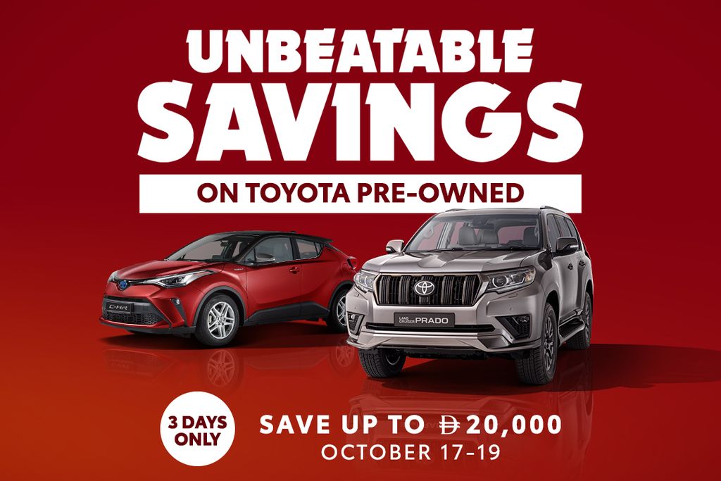Save up to AED 20,000 for 3 days only