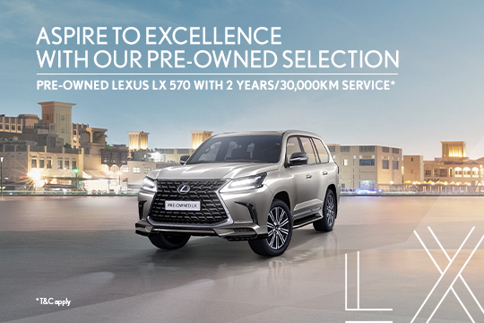 Enjoy exclusive benefits with the Pre-Owned Lexus LX 570