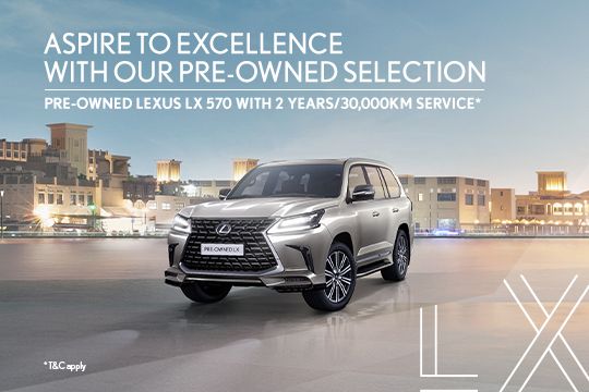 Enjoy exclusive benefits with the Pre-Owned Lexus LX 570