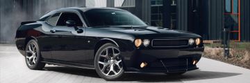 Black Dodge Muscle Car