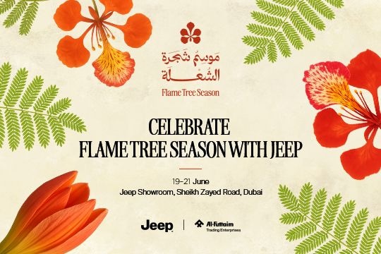 Celebrate Flame Tree Season with Jeep at Sheikh Zayed Road Showroom