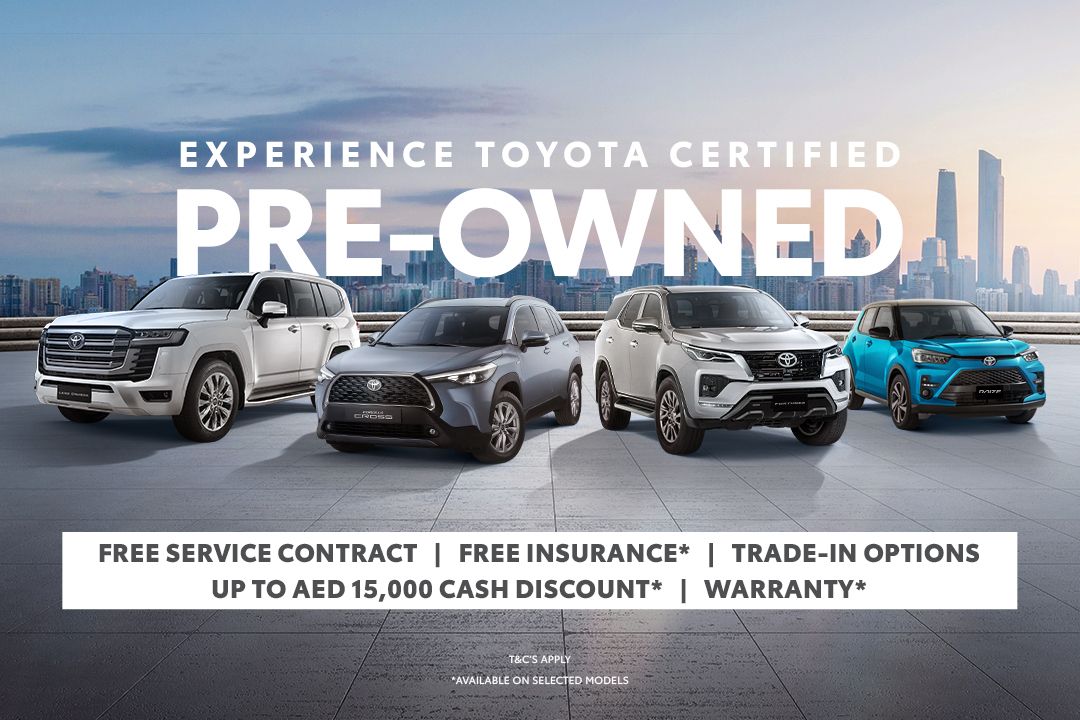 Toyota Used & Pre-Owned Cars Offers & Deals | Toyota UAE