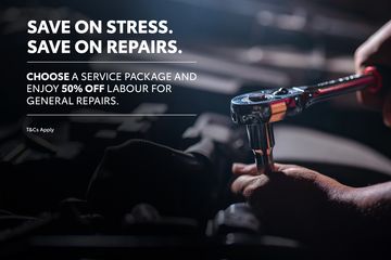 Choose a service package and enjoy 50% off labor for general repairs