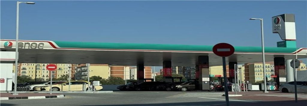 A petrol station in the UAE