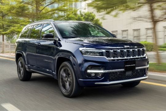 View of Jeep car from the side