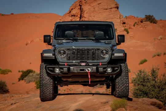 View of Jeep car from the side