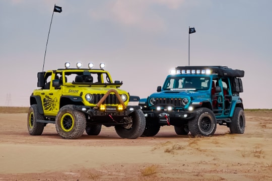 View of Jeep car from the side