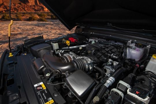 View of Jeep car from the side