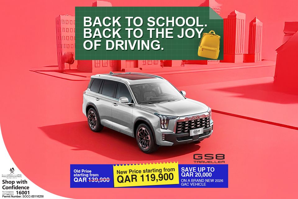 GAC GS8 Traveller Back to School Offer | Bold 7-Seater Family SUV ...