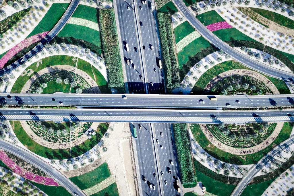 Cars on the road