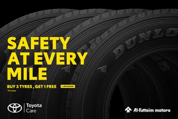 Buy 3 Dunlop Tyres, Get 1 Free