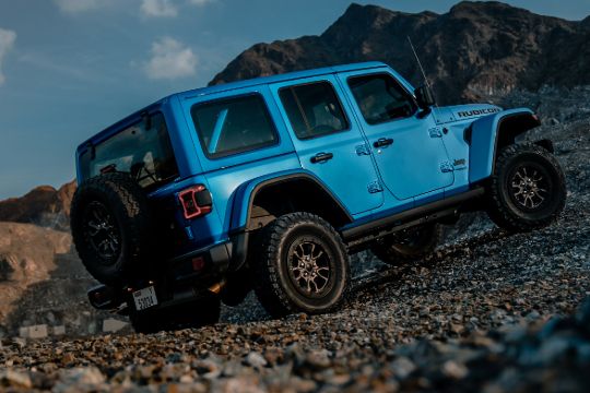 Jeep Wrangler in the desert