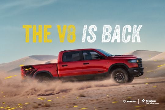 THE V8 IS BACK.