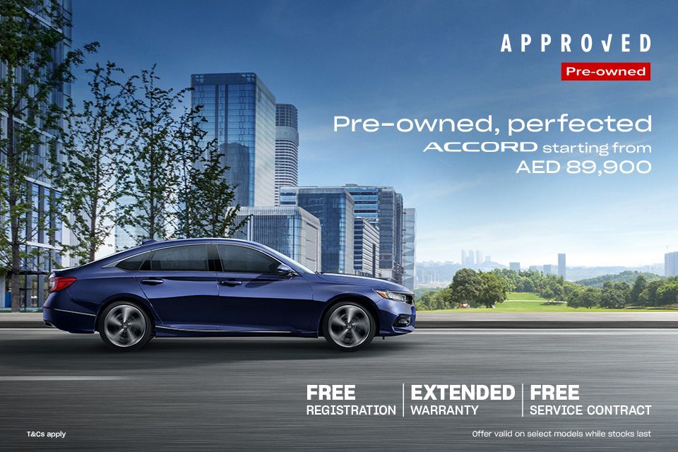 Drive with complete Confidence in Approved Pre-owned Accord with special offers!