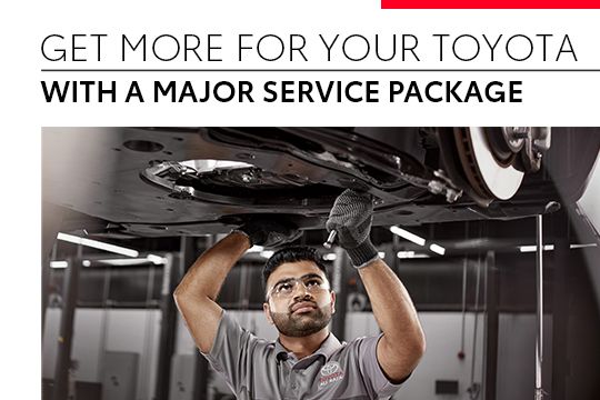 Get more for your Toyota with a major service package