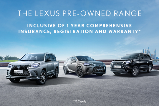 Enjoy exclusive benefits with the Pre-Owned Lexus range
