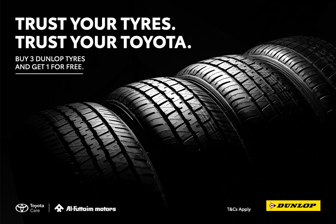 Trust your tyres. Trust your Toyota.