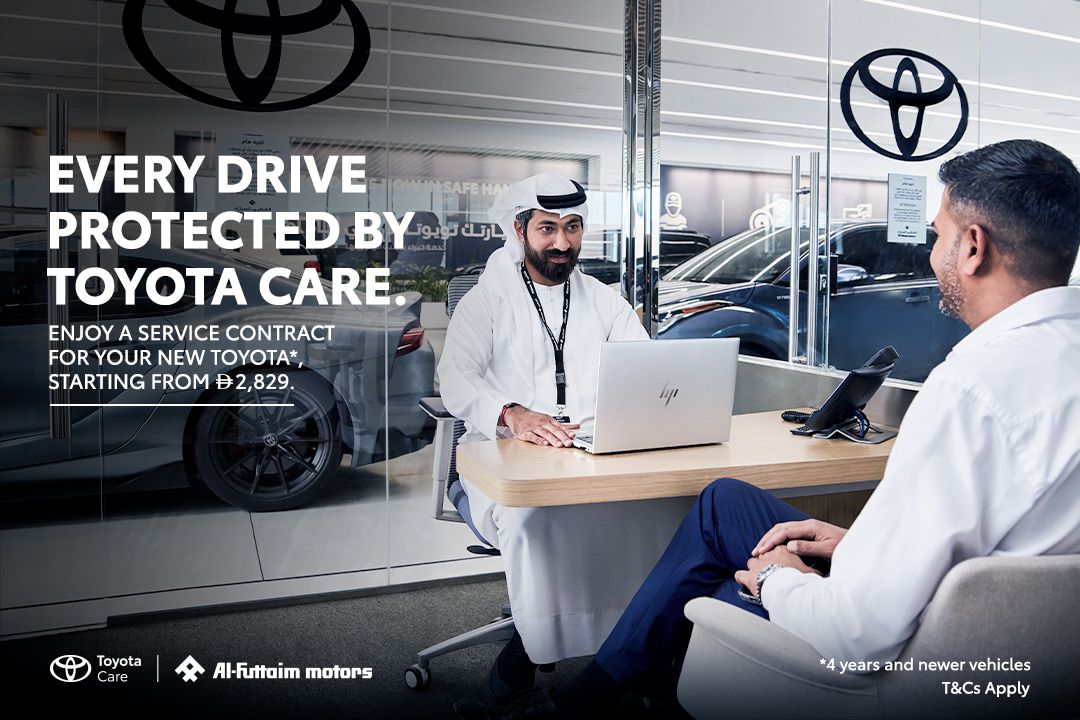 Every drive is protected by Toyota Care.