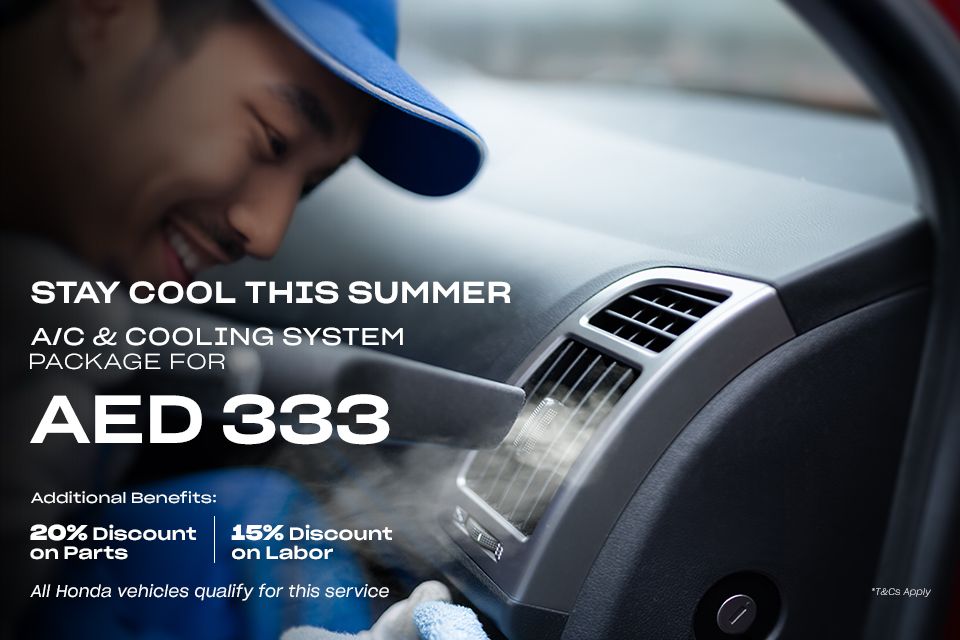 Stay ahead of the heat with Honda A/C & Cooling Service