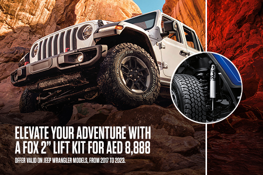 Keep the adventure going with Jeep Accessories from AED 8,888