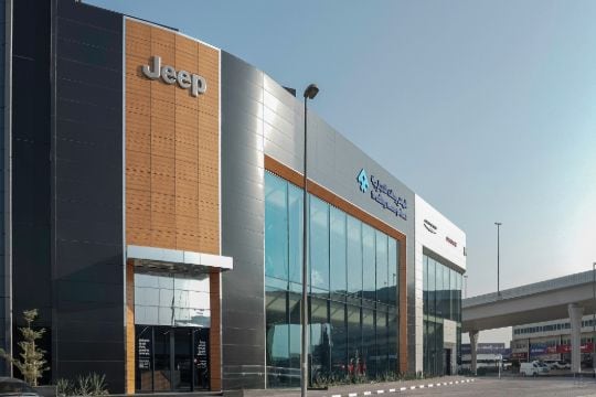 View of Jeep car from the side