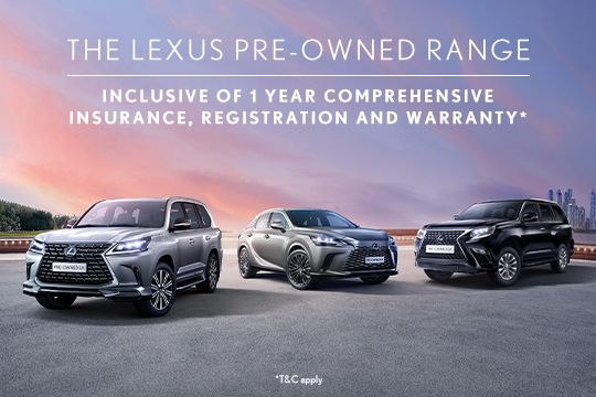 Enjoy exclusive benefits with the Pre-Owned Lexus range