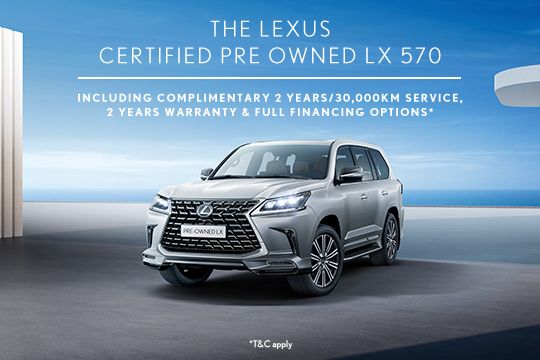 Enjoy exclusive benefits with the Certified Pre-Owned Lexus LX570