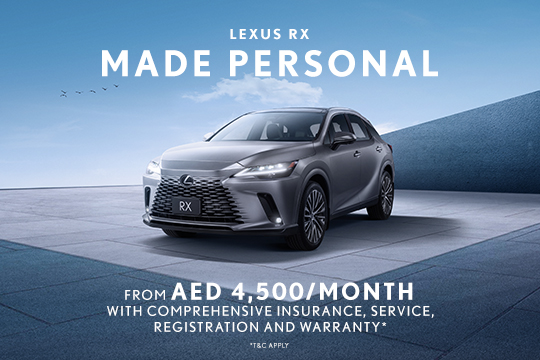 Exclusive benefits with the Lexus RX