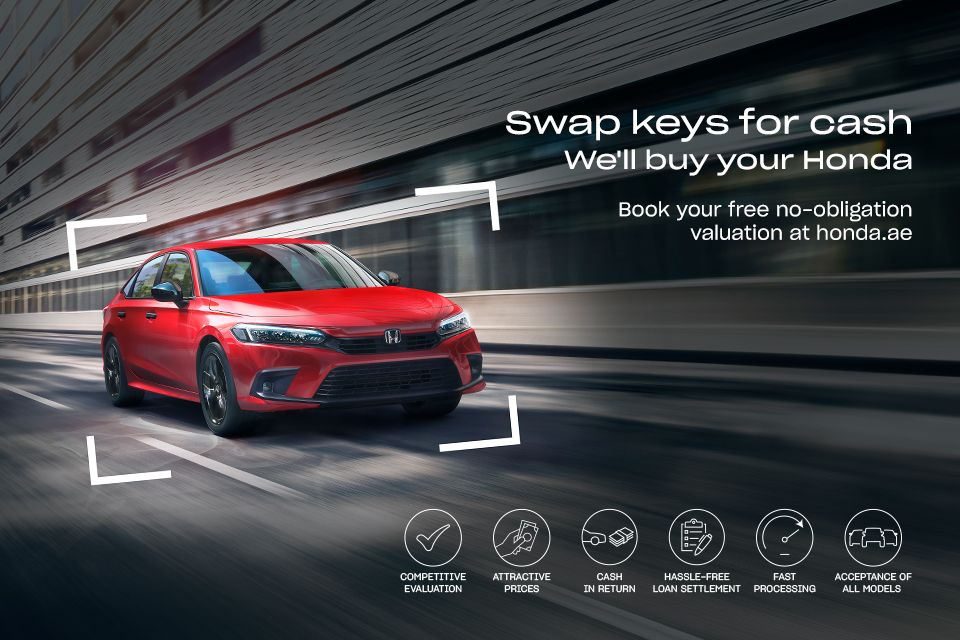 Swap keys for cash and unlock the true value of your Honda!