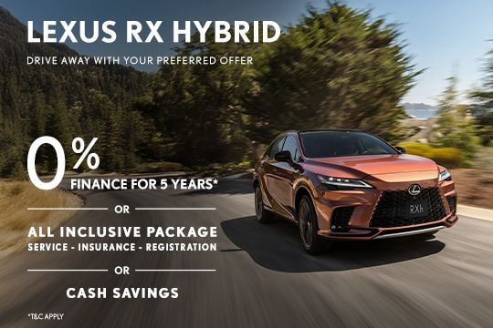 Drive away with your preferred offer with Lexus RX