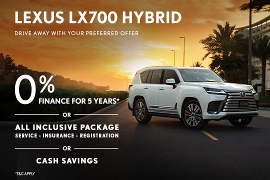 Drive away with your preferred offer with Lexus LX700 Hybrid