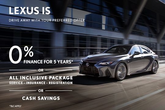 Drive away with your preferred offer with Lexus IS