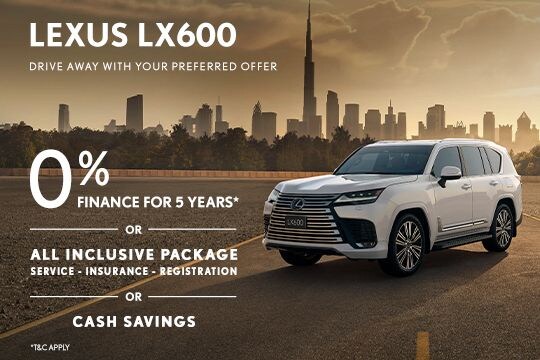 Drive away with your preferred offer with Lexus LX600