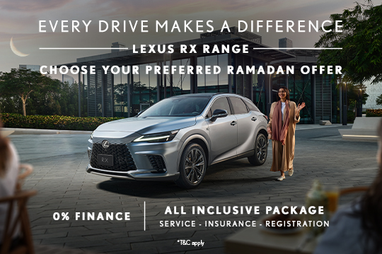 Exclusive benefits with the Lexus RX range