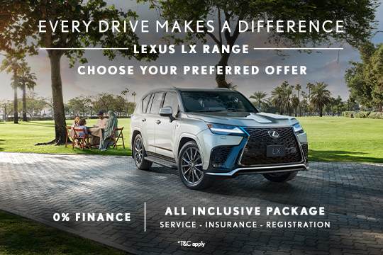 Exclusive benefits with the Lexus LX range