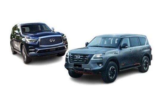 Infiniti QX80 and Nissan Patrol side by side comparison