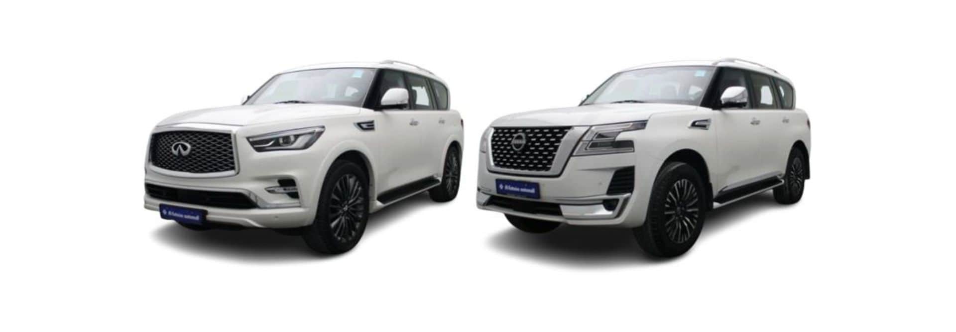 Infiniti QX80 and Nissan Patrol side by side comparison