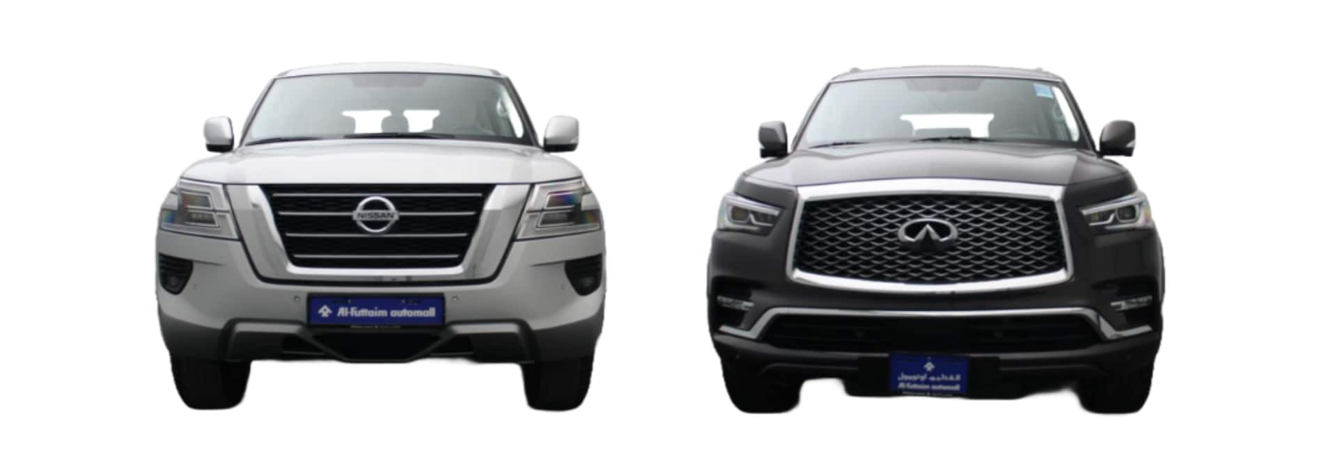 مقارنة بين إنفينيتي QX80 ونيسان باترول