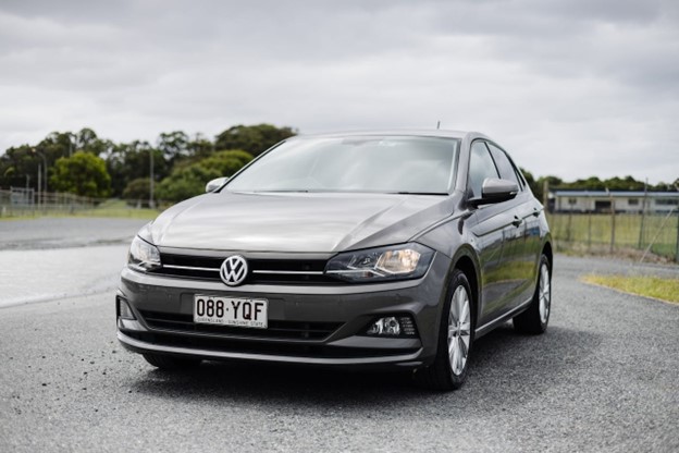 A Silver Volkswagen Polo